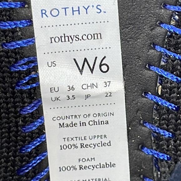 NEW Rothy’s The Point Halo Flats Halo Black White Retired Colorway Casua… - Picture 9 of 9